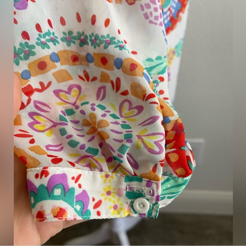 Multi Color Lightweight Blouse - Picture 4 of 10